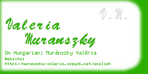 valeria muranszky business card